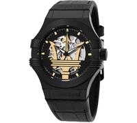 Montre - MASERATI - R8821108036 - Automatique - Cadran Squelette - Cuir Noir