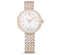 Montre Matrix tennis 7-link, Fabriqué en Suisse, Bracelet en métal, Ton or rose, Finition mix de métal OS