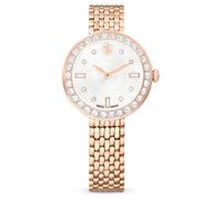 Montre Matrix tennis 7-link, Fabriqué en Suisse, Bracelet en métal, Ton or rose, Finition or rose OS