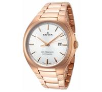 Montre Mécanique Homme - EDOX Les Bemonts 80114-37R-AIR - Blanc - Acier inoxydable - Or rose