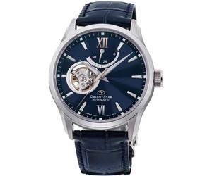Montre mécanique homme ORIENT - Orient Star Open Heart RE-AT0006L00B - Cadran bleu - Bracelet cuir bleu