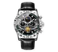 Montre mécanique, montre automatique | Élégantes montres manuelles d'affaires | Accessoires de mode multifonctionnels, avec sa construction légère et ses dimensions compactes, cette montre pour homme