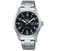 Montre Mécanique - SEIKO - 5 SRPJ81 - Acier inoxydable - Cadran Noir - Bracelet Argent