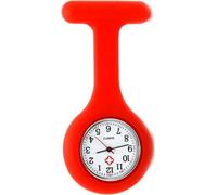 Montre médicale en silicone pour les professionnels de la santé, hypoallergénique, avec boîtier en acier inoxydable et verre minéral, différentes couleurs