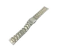 Montre Métal Acier Inoxydable Bracelet de Remplacement Montre Bracelet Plat Argent Gold, Argent, 12 14 16 18 20 22 mm/14 mm/Argent Go, Silver guld
