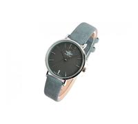 Montre-Michael John-Montre Femme Bleue et Argent Cuir Tendance Lisa - Bleu