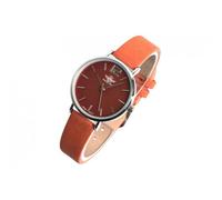 Montre-Michael John-Montre Femme Orange et Argent Cuir Tendance Lisa - Marron