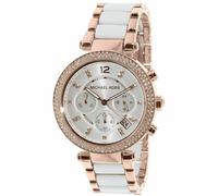 MONTRE Michael Kors Chrono. Date. Bracelet et Cadran Blanc et Rose 299,00€ Neuve
