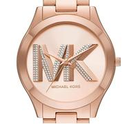 Montre Michael Kors - Femmes - MK7466 - Blanc Cuir - 38mm - Doré - Quartz - Etanche 3 bar