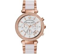 Montre - Michael Kors - MK5774 - Acier inoxydable doré rose - Étanchéité 10 ATM - Cadran blanc avec strass