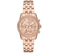 Michael Kors Montre Bryant MK7531 – Quartz chronographe 35 mm, bracelet acier IP-rosé, 5 ATM