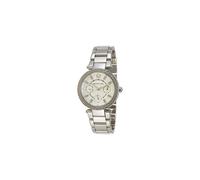 Montre Michael Kors Parker Silver MK5615 pour femme - Chronographe, bracelet acier argenté, cadran cristal, étanche 100 m