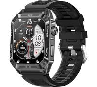 Montre militaire intelligente pour homme 1,91" Grand écran pour répondre à un appel 100+ modes sportifs Fitness Tracker avec moniteur de fréquence cardiaque Moniteur de sommeil Smartwatch iPhone