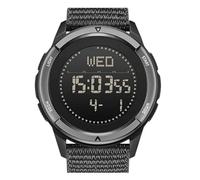 Montre Militaire NorthEdge Alps LED, Boussole, boîtier en Carbone, chronomètre, podomètre numérique, rétroéclairage, réveil