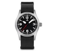 Montre Militardo ML05 ML05B 38 mm vintage pour hommes, mouvement secondaire continu VH31/515/Miyota Super 2035 Quartz, verre saphir AR-coaté, super luminosité C3, étanche 100 m, Sangle