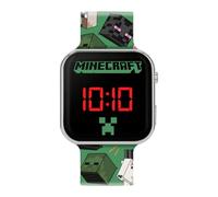 Disney Montre LED Minecraft MIN4230 – bracelet imprimé vert, personnages