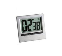 TFA Dostmann Minuteur électronique, 38.2013.54, avec Fonction mémoire, Timer de Cuisine, pour Apprendre, numérique, minuterie Courte, chronomètre Digital, Sport, argenté