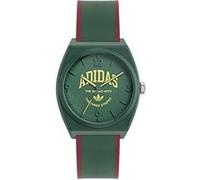 ADIDAS ORIGINALS Montre à affichage analogique or / vert / rouge, Taille One Size