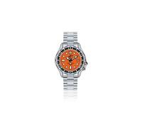 Montre Mixte Chris Benz CB500AOMB Automatiques de plongée Orange Argent