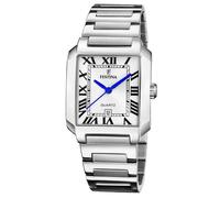 Festina Montre Femme Analogique Acier Inoxydable 316L Argenté - Quartz - Verre minéral Haute résistance - Étanche 5 ATM - Date F20679/1 - on The Square