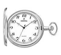 Festina Montre de poche homme F2022/1 – Acier inoxydable 316L, quartz, chaîne, style vintage