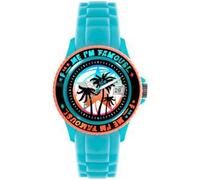 ICE-Watch - Montre Mixte - Quartz Analogique - F*** ME I'M FAMOUS - Turquoise palm - Unisex - Cadran Turquoise - Bracelet Silicone Turquoise - FM.SS.TEP.U.S.11