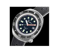 Montre Mixte Squale 2002.SS.BK.BK.HT Bracelet de plongeur 100 ATM Automatique 2002 BLACK ROUND DOTS