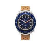 Montre Mixte Squale 2002.SS.BL.BL.PTC Bracelet de plongeur 100 ATM Automatique 2002 BLUE