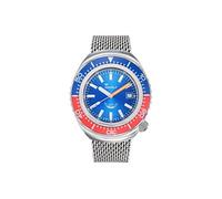 Montre Mixte Squale 2002.SS.BLR.BL.ME22 Bracelet de plongeur 100 ATM Automatique 2002 BLUE RED