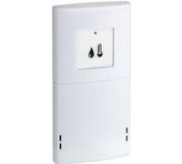 TFA Dostmann Emetteur thermo-hygro, 30.3196, émetteur de remplacement pour stations TFA 35.1122 | 35.1128, transmission sans fil température extérieure, blanc