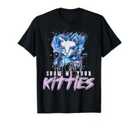 Montre-Moi Tes Minous Humour Chat Cosmique Style T-Shirt