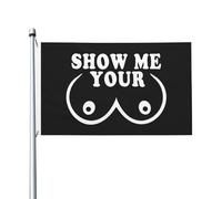 Montre-Moi Tes Seins Bannière Solide Drapeaux Couleurs Vives Garden Flag Pour Extérieur Intérieur Balcon 3X5Ft