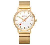 Mondaine Classic 40 Mm Woman Watch Doré Femme
