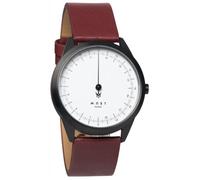 Montre Mono aiguille 24 Heures Quartz Homme - MAST MILANO - A24-BK402M.WH.16I - Bourgogne - Rouge - Swiss Made