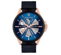 Montre - MONTIGNAC - Modèle Homme - Acier - Bleu - Analogique