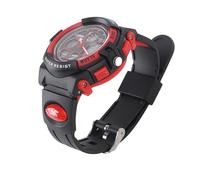 Montre, Montre Multifonctionnelle à LED pour Enfants, Double Mouvement, Fabrication Soignée, pour la Vie Quotidienne des Enfants (Rouge)