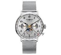 POINT tec Zeppelin Montre chronographe 7036M-1 pour homme argent 40 mm bracelet acier