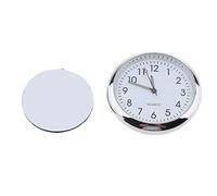 montre moto, Horloges de moto universelles horloge de voiture lumineuse Mini Automobiles montre interne autocollante moto montage montre costume pour tous les moteurs ( Color : Fluorescent white )