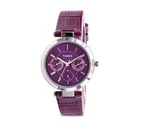 Montre multifonction en cuir pour femme Timex