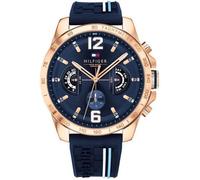 Montre multifonction - Tommy Hilfiger - Decker - Quartz - Étanchéité 5 ATM - Bracelet silicone bleu