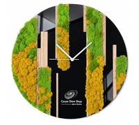 Montre murale design, élégante et raffinée | en bois, plexiglas et musc stabilis