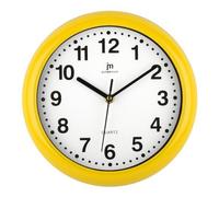 Montre Murale Lowell JUSTAMINUTE, Modèle 00710Y, Couleur Jaune, Pour Vivants