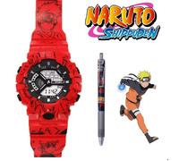 Montre NARUTO Sport Anti Shock Rouge + Stylo Naruto OFFERT