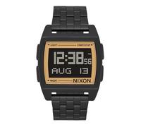 Montre - Nixon - Base - Acier inoxydable - Noir - Or - Digital