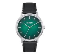 Montre - Nixon - PORTER LEATHER - Cuir Noir - Acier Inoxydable Argent - 40 mm