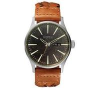 Montre - NIXON - THE SENTRY LEATHER - Cuir - Analogique - Marron