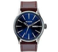Montre Homme Nixon Sentry Leather - Blue Brown One Size