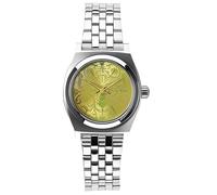 Montre - NIXON - THE SMALL TIME TELLER - Argenté - Jaune Néon - Étanche 10 Atm