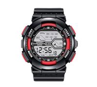 Montre numérique de sport pour homme avec écran LCD, chronomètre, date, bracelet en caoutchouc, montre d'infirmière pour femme, rouge pastèque, One Size