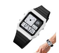 Montre numérique Hommes | Montre rétroéclairée LED avec Affichage de la Date et du Jour et Design étanche | Montres de Sport pour Hommes | pour Les Adolescents athlètes Mari Fils Amis Randonn